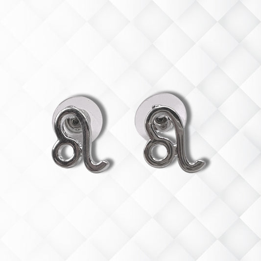 Leo Silver Earrings