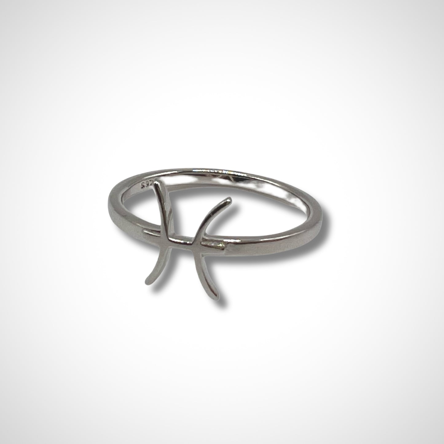 Pisces Astrology Silver Ring