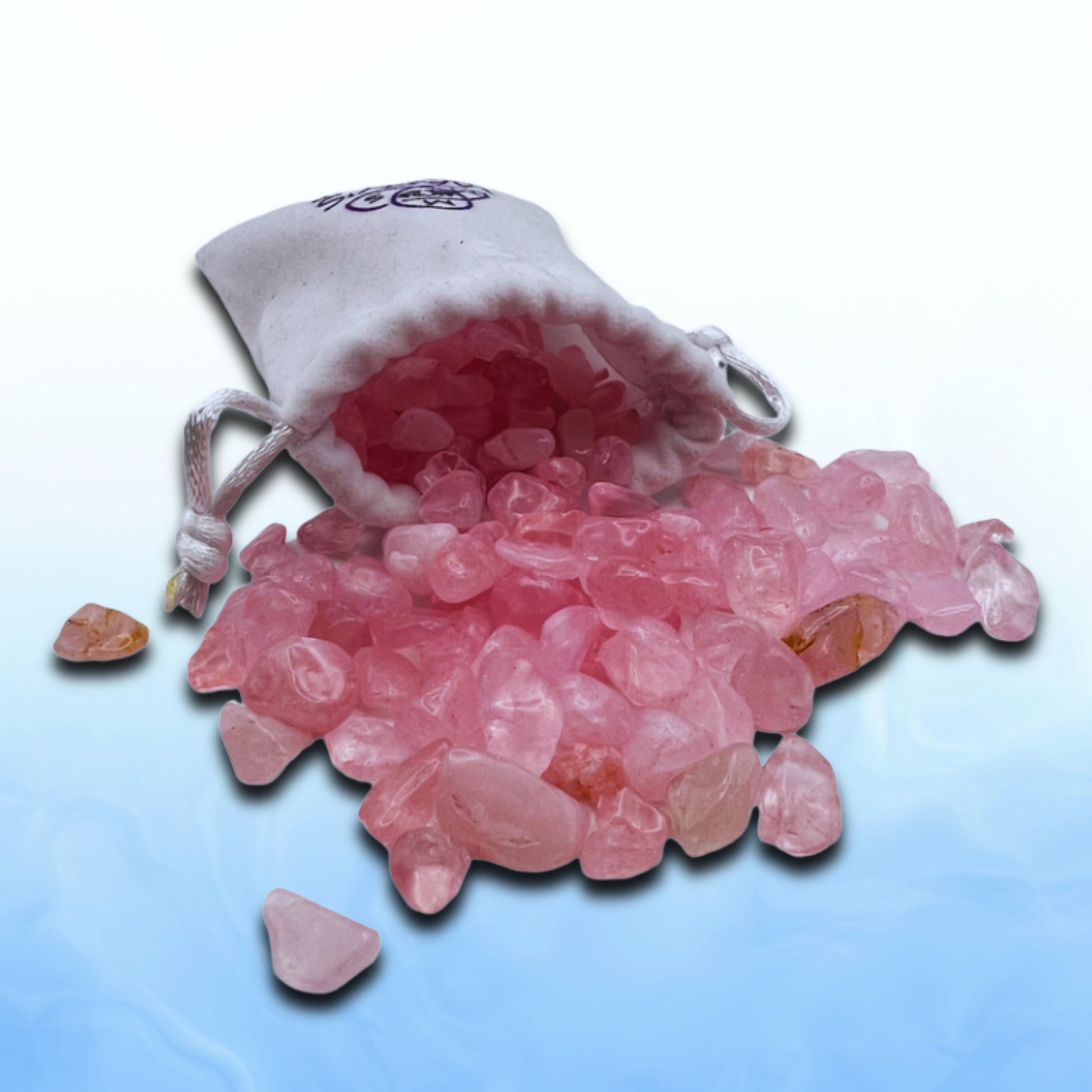 Rose Quartz Crystal Bag