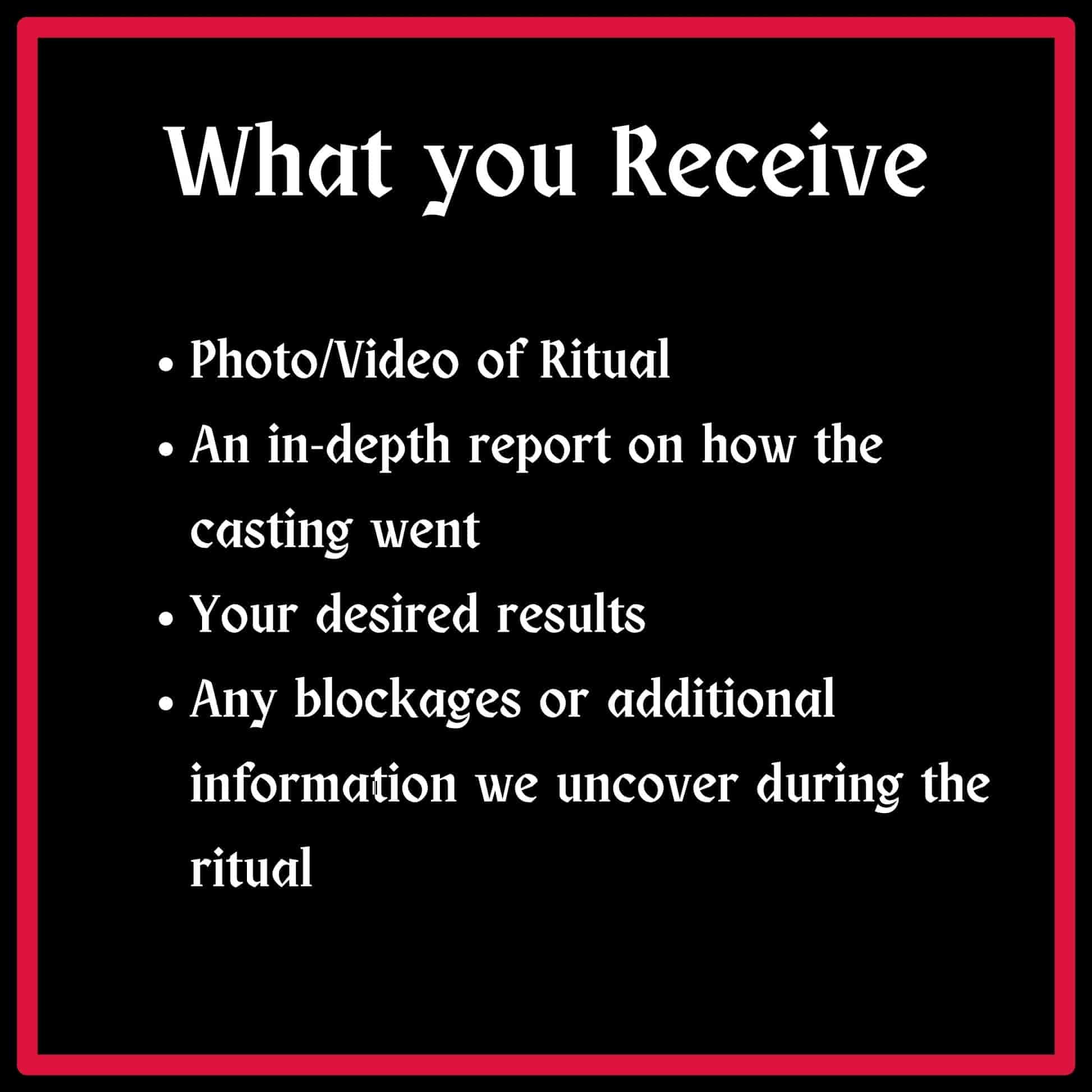 what you receive