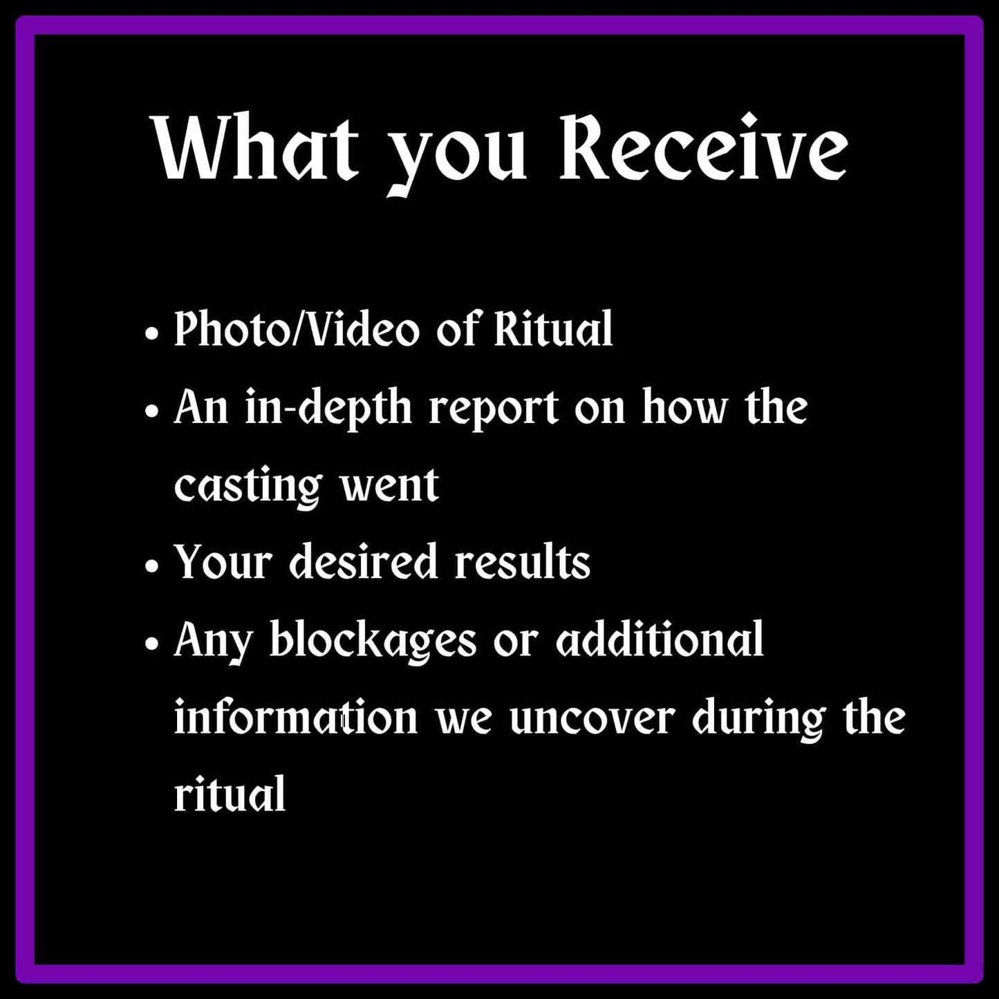 whatyoureceive