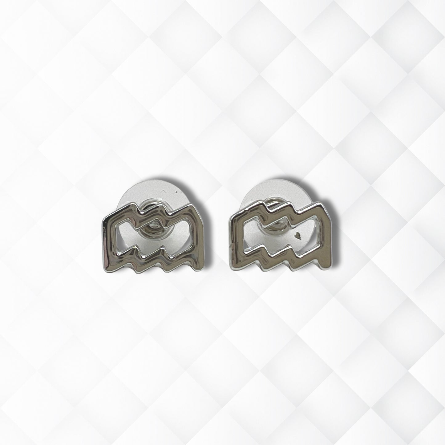 Aquarius Silver Earrings