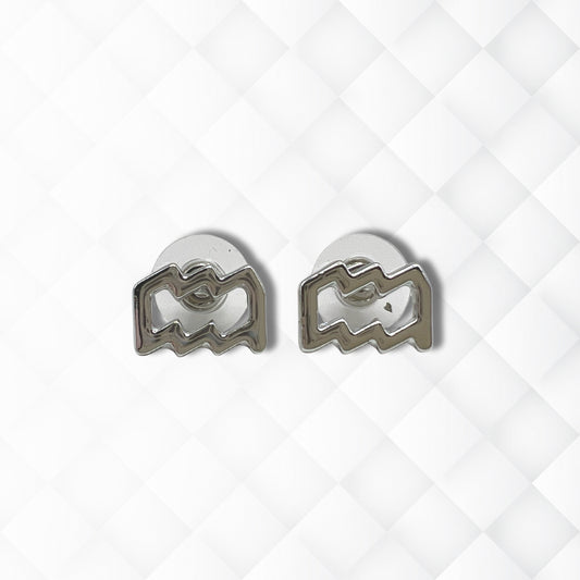 Aquarius Silver Earrings