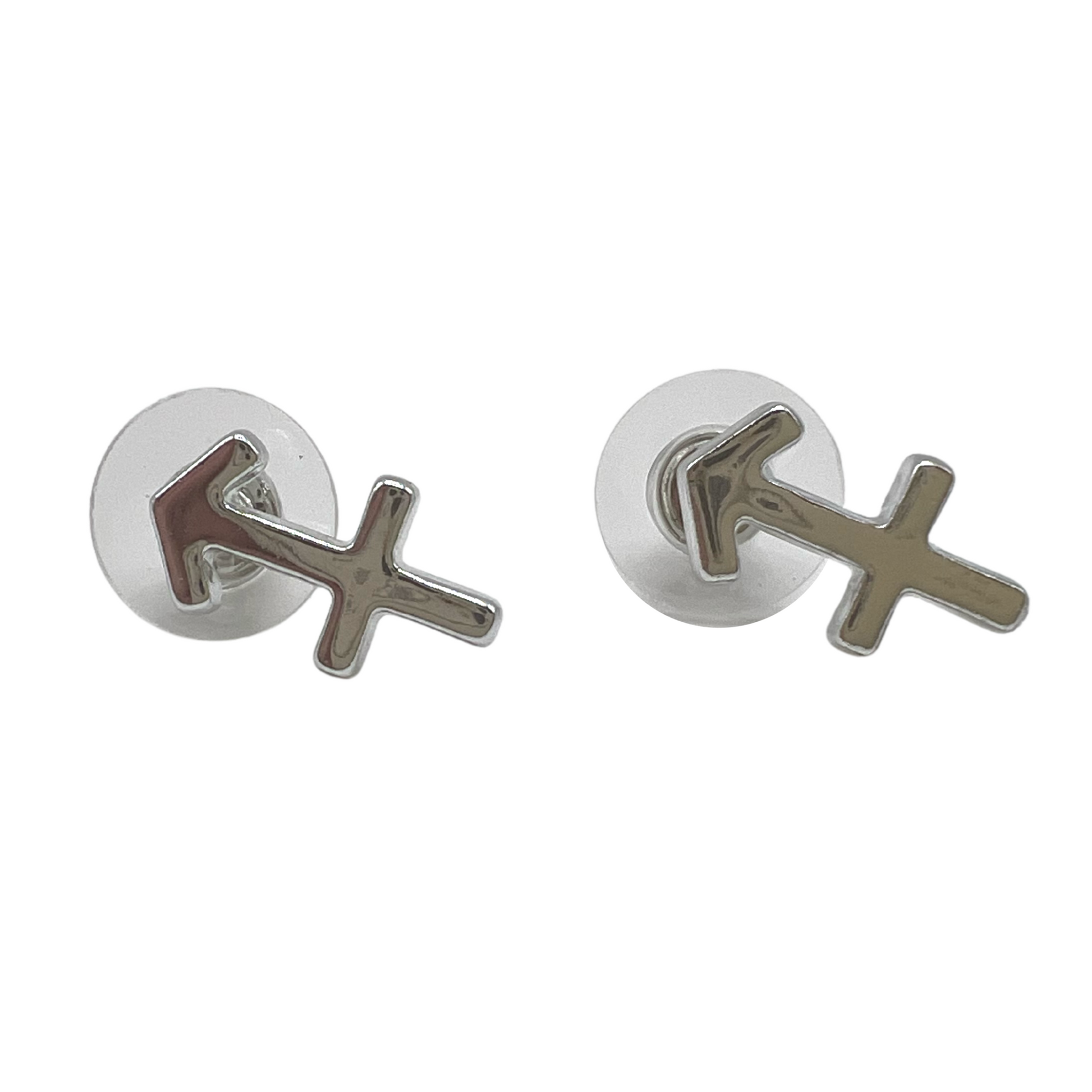Sagittarius Silver Earrings