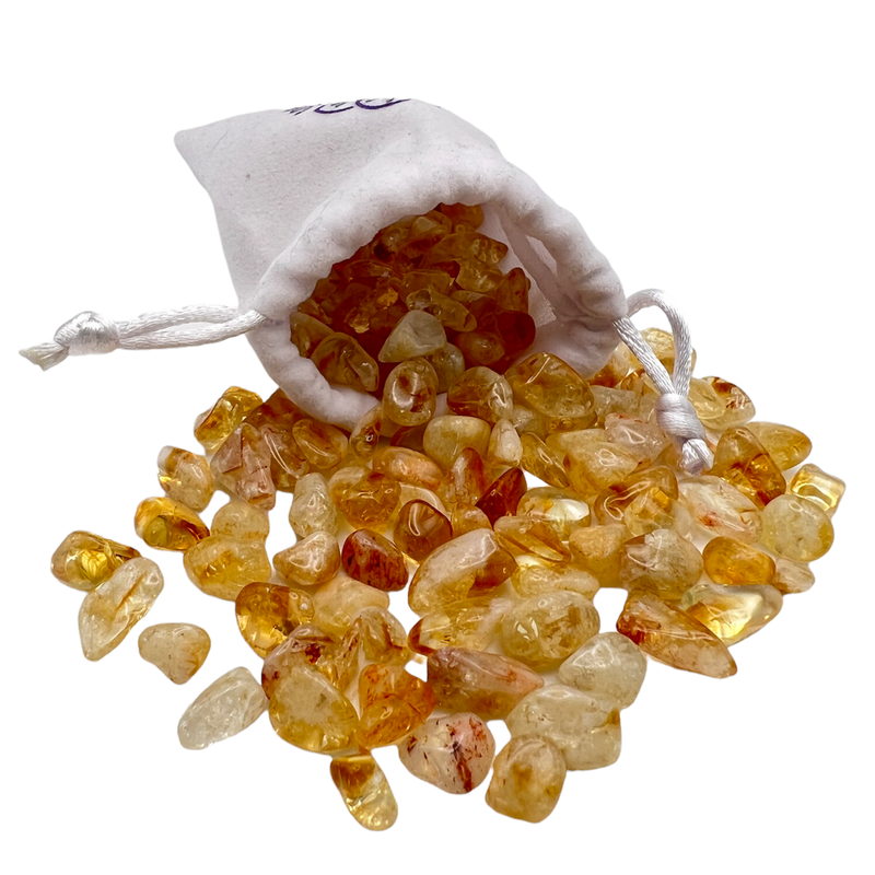 Citrine Crystal Bag