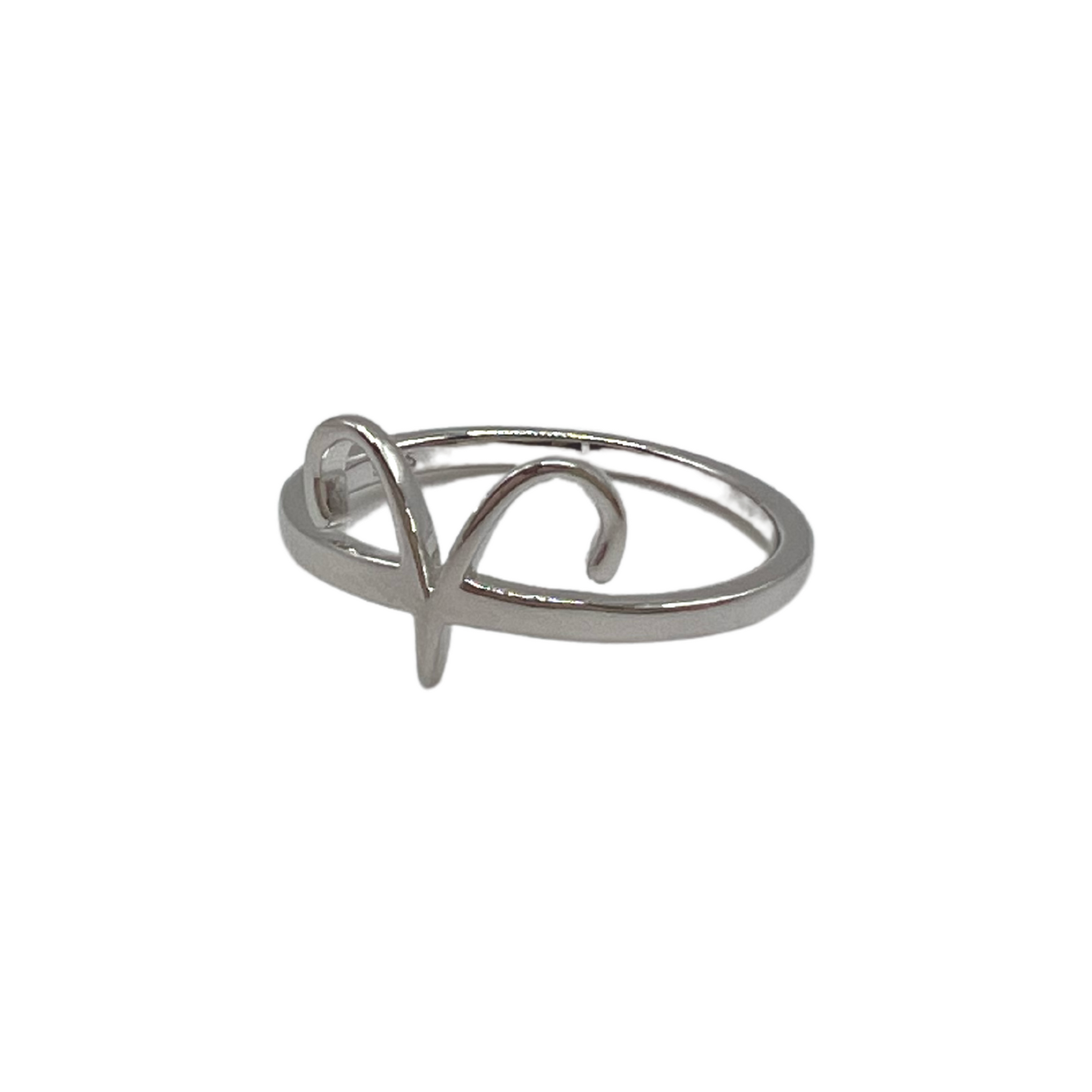 Aries Astrology Silver Ring