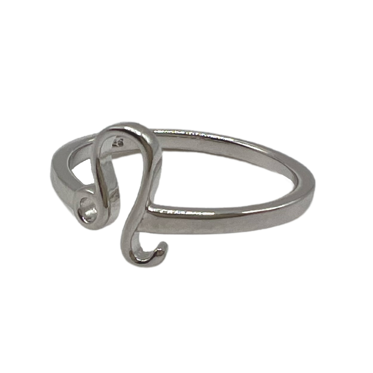 Leo Astrology Silver Ring