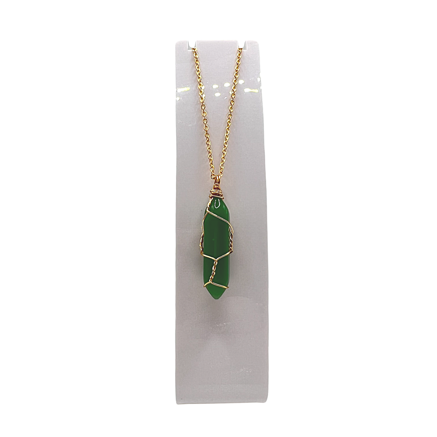 Green Jade - Healing Crystal Necklace