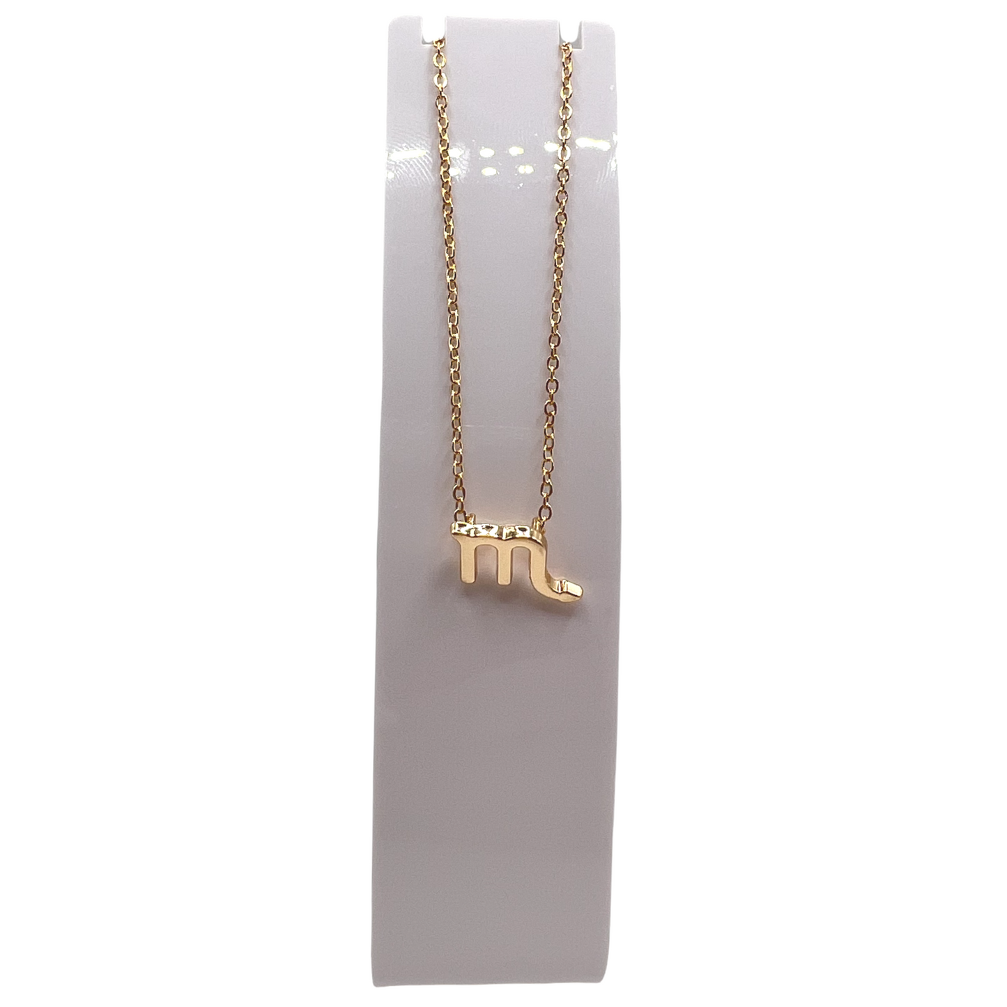 Scorpio Astrology Gold Necklace