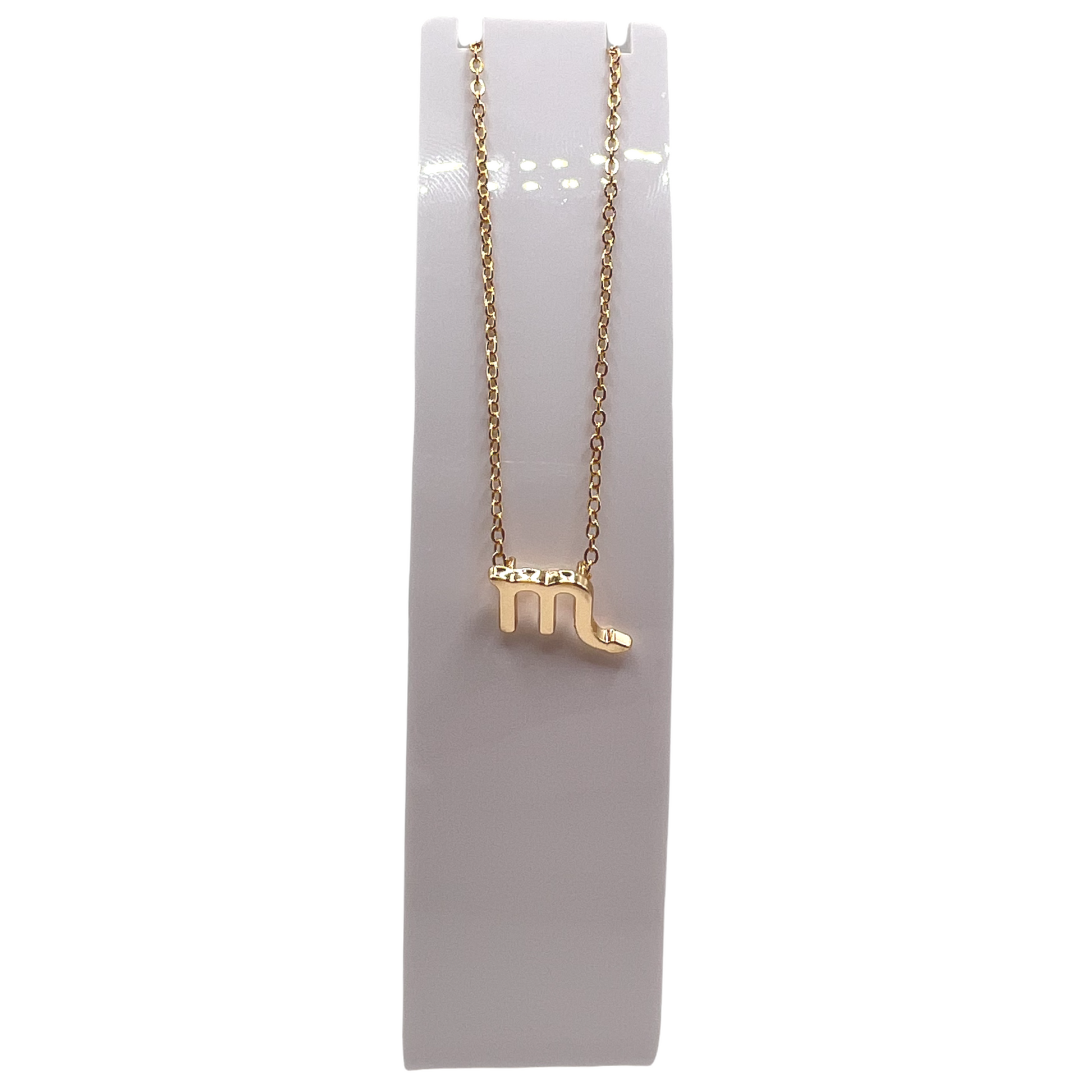 Scorpio Astrology Gold Necklace