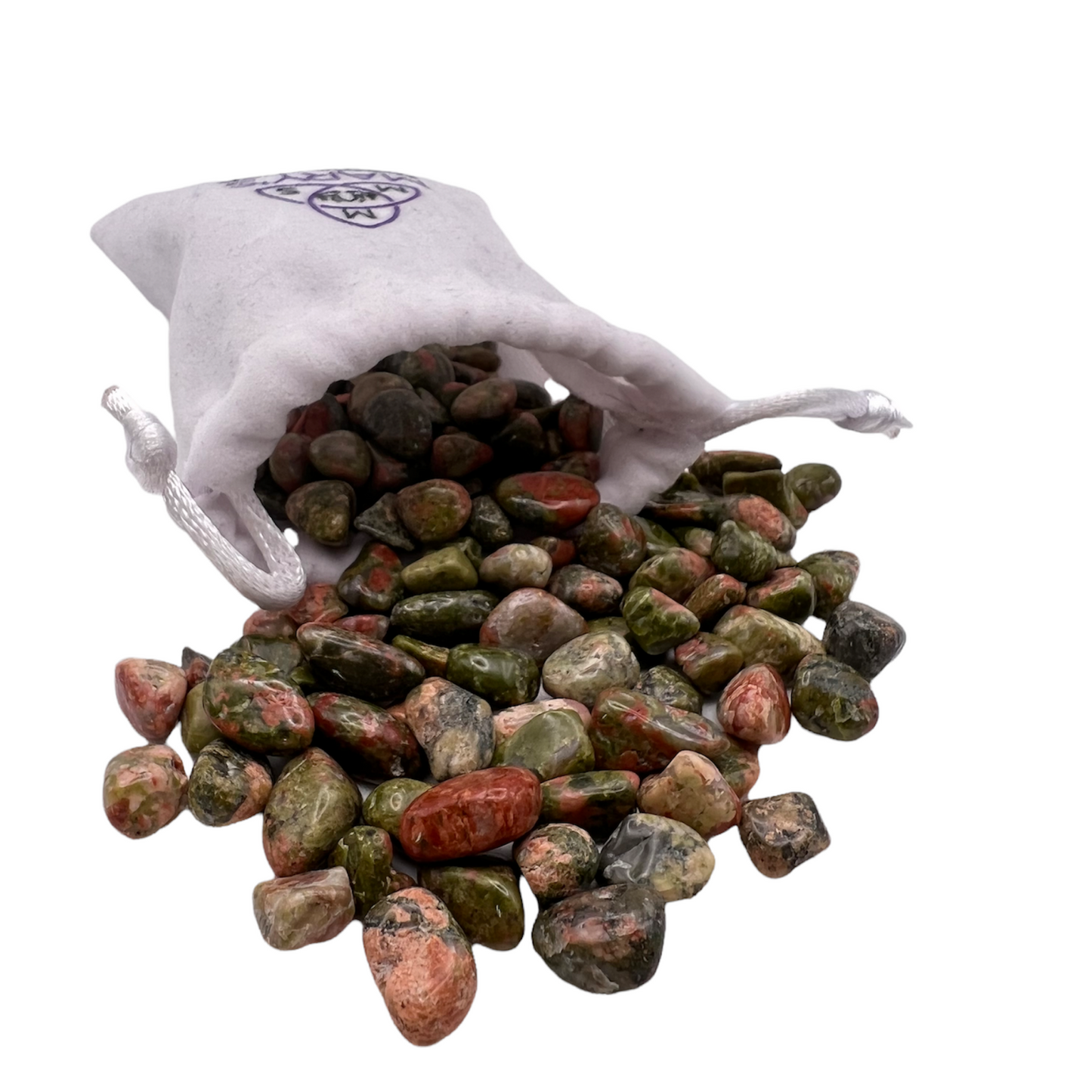 Unakite Jasper Crystal Bag