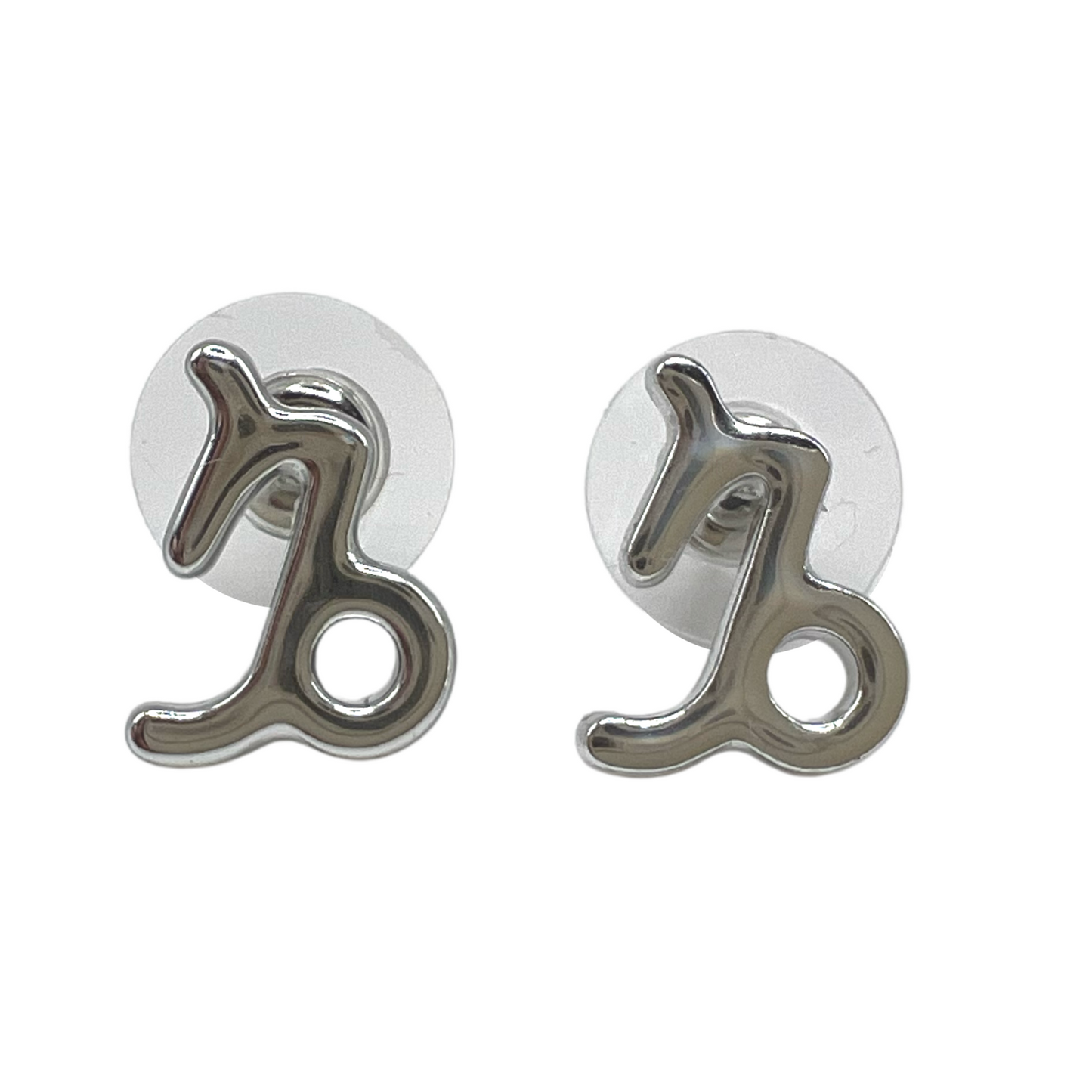 Capricorn Silver Earrings