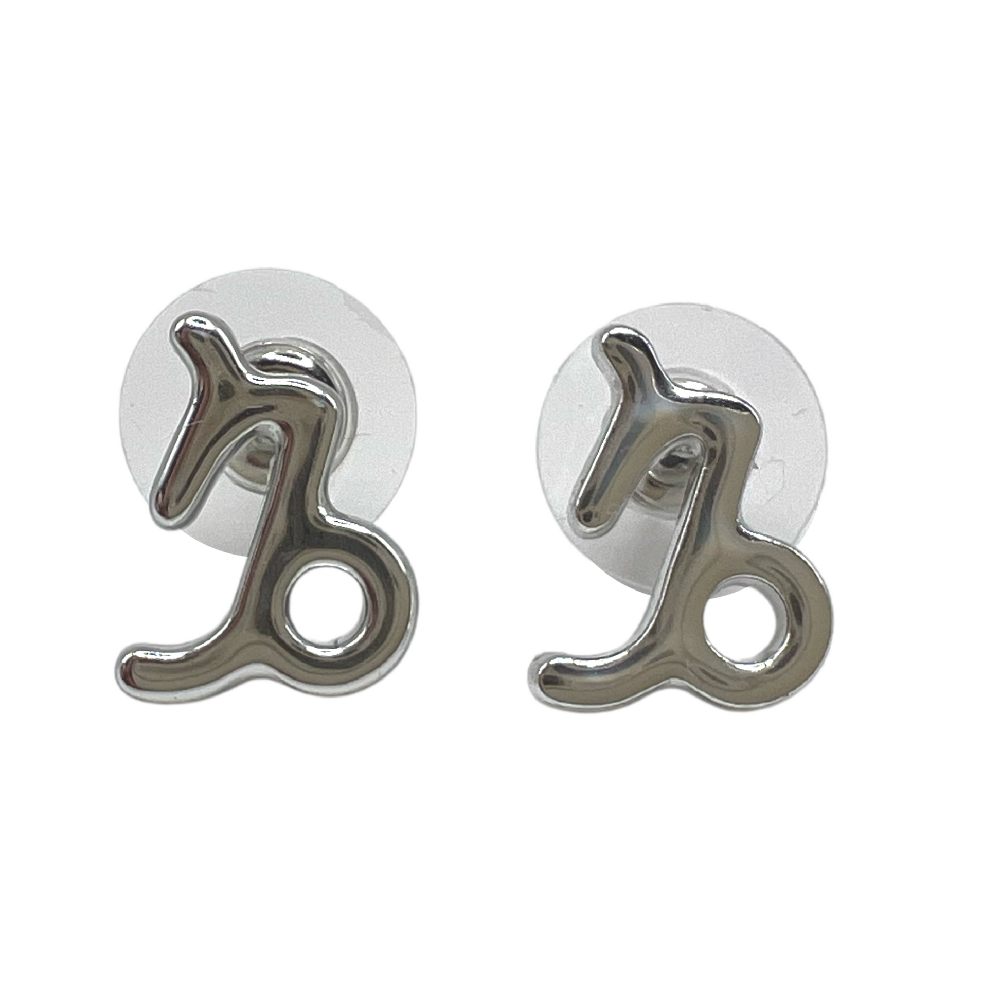 Capricorn Silver Earrings