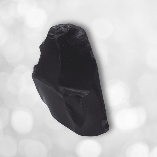 Natural Black Obsidian Raw Crystal