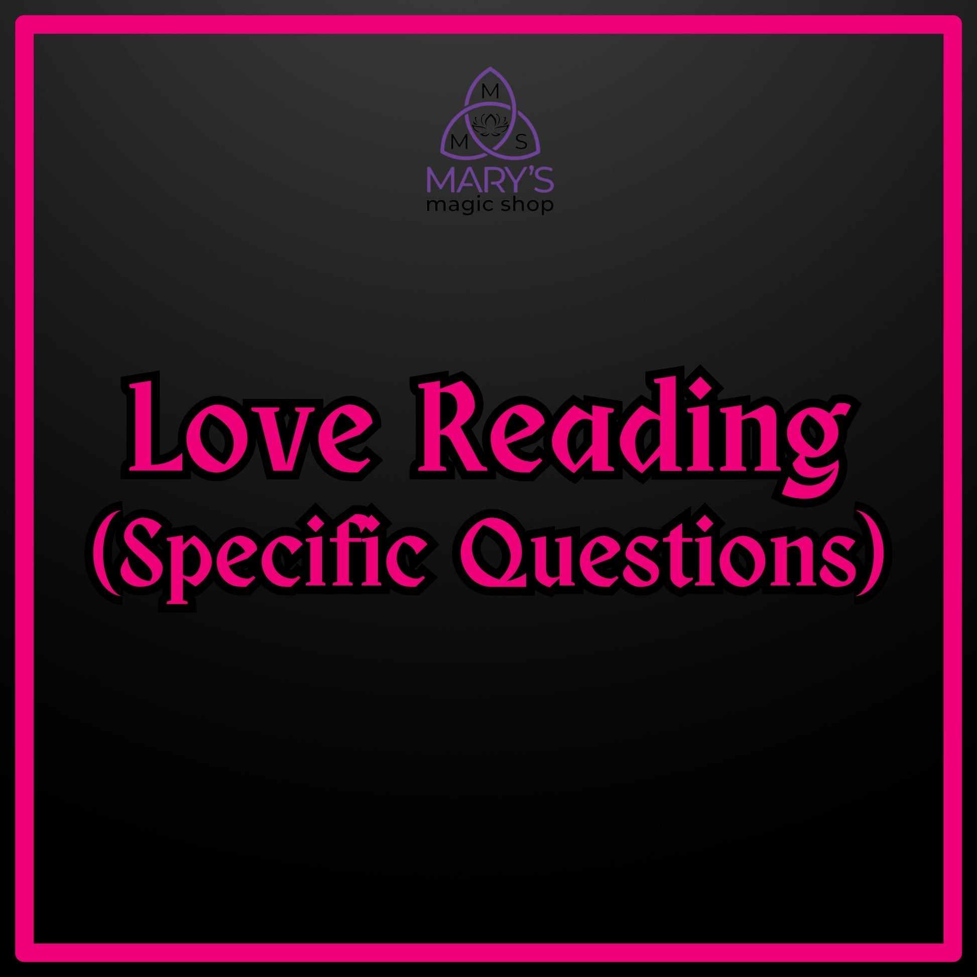 Love Reading (Specific Questions)