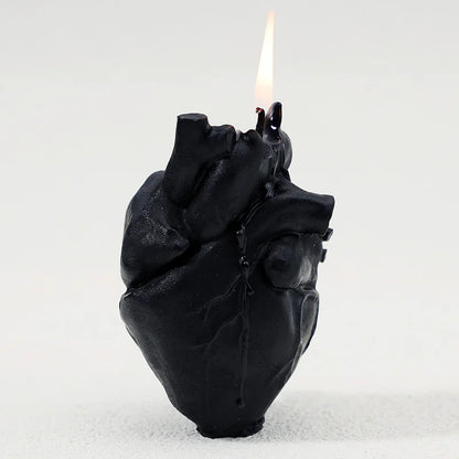 Heart Spell Candle black