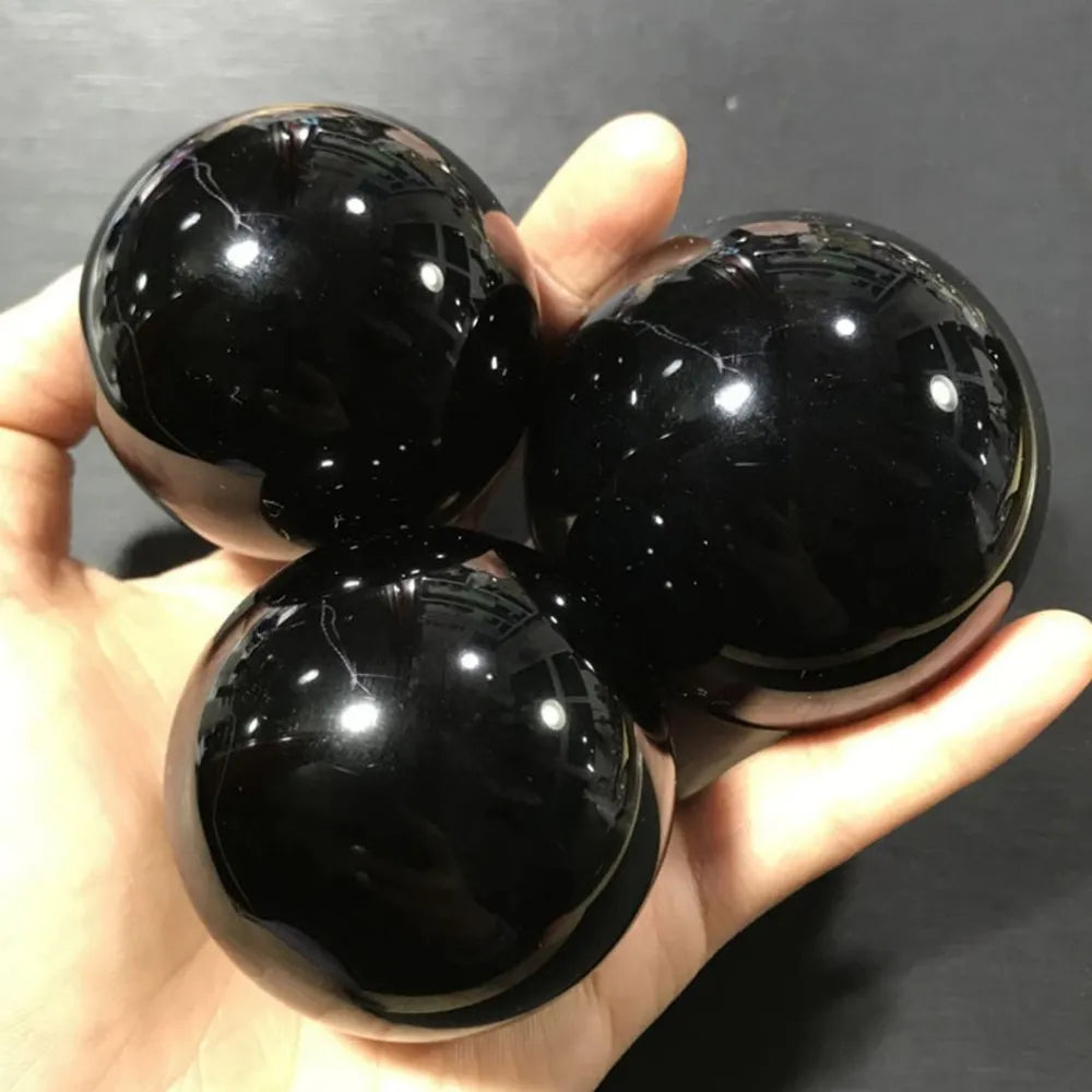 Black Obsidian Sphere Healing Crystal