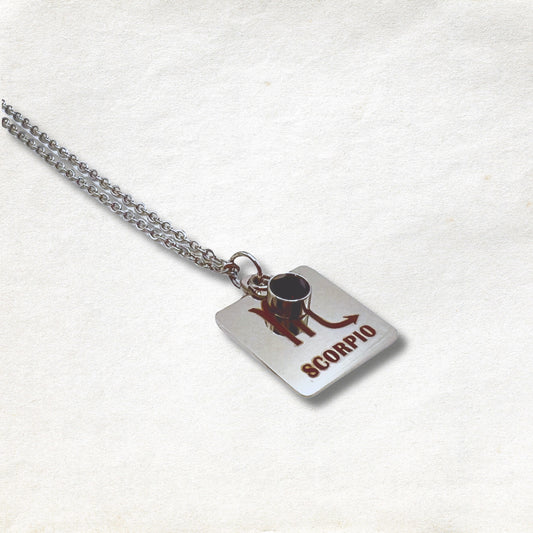 Zodiac Birthstone Necklace - Scorpio