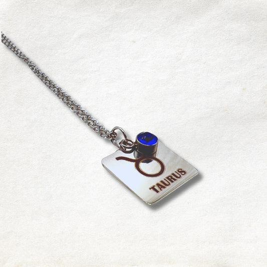 Zodiac Birthstone Necklace - Taurus