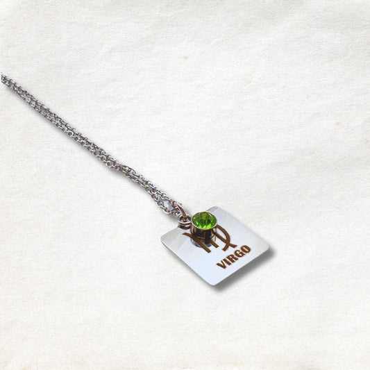 Zodiac Birthstone Necklace - Virgo