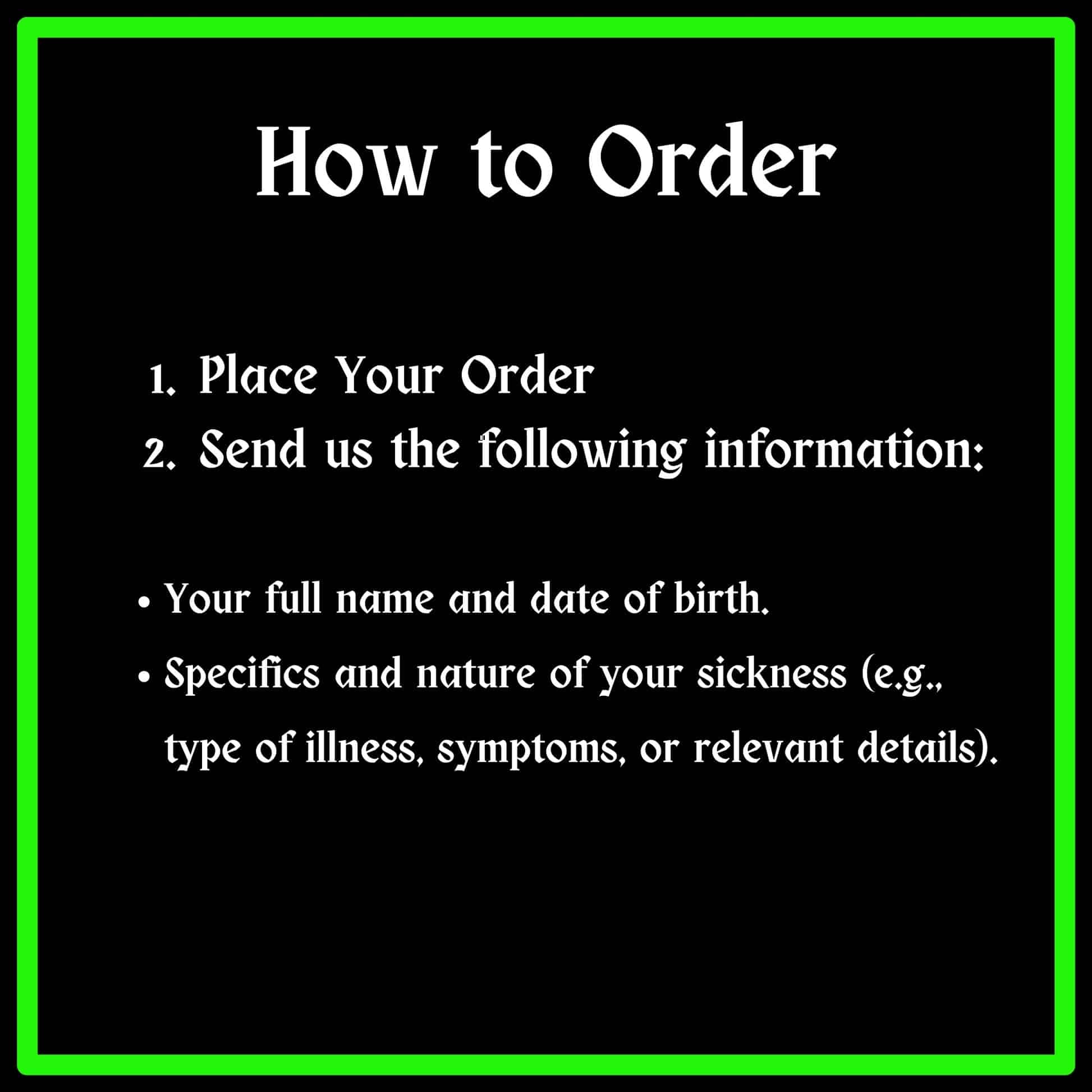 hoe to order