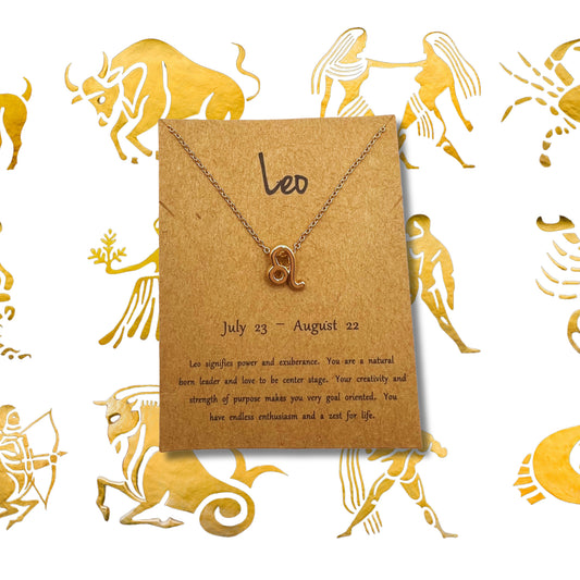 Astrology Gold Necklace - Leo