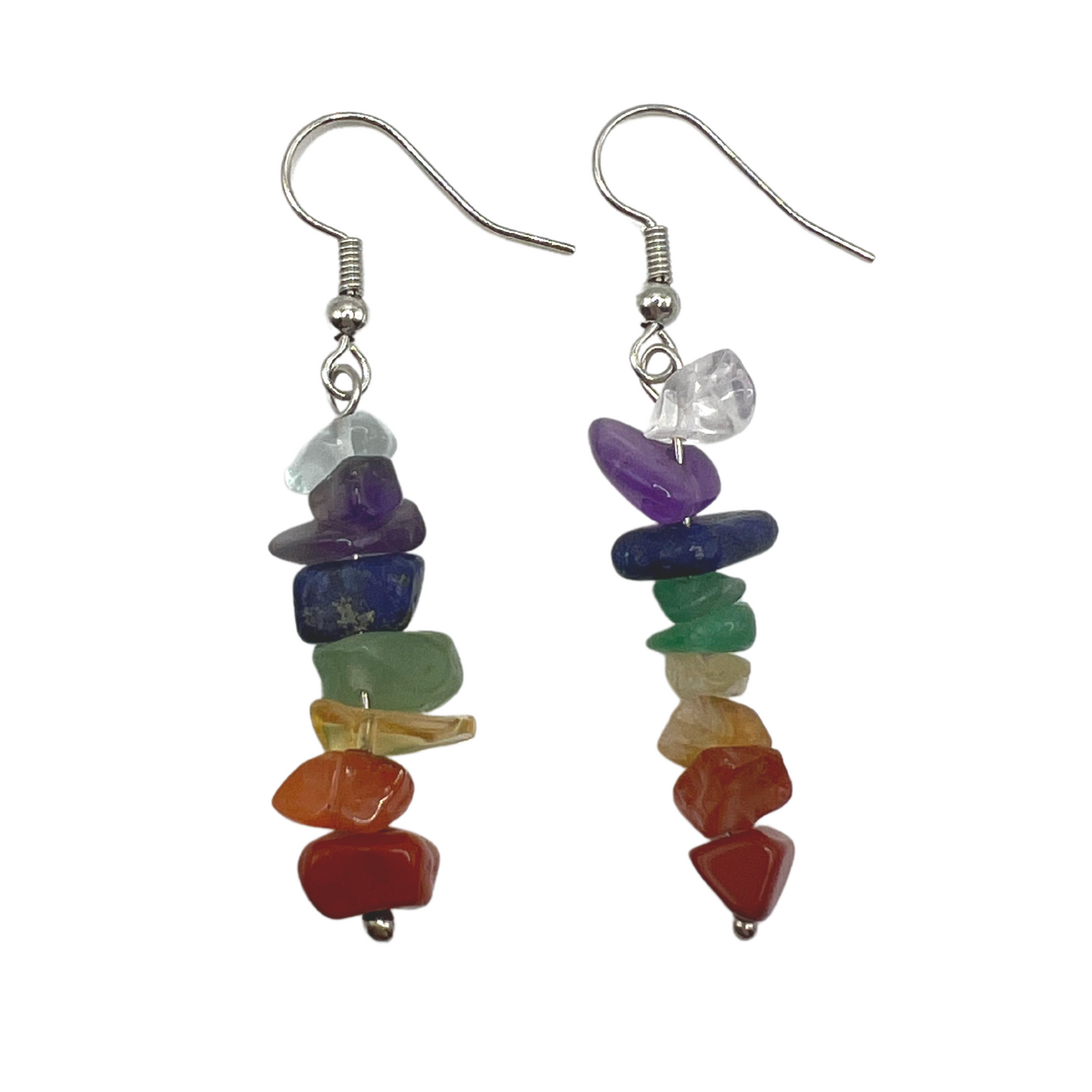 Healing Crystal Earrings - Seven Chakra