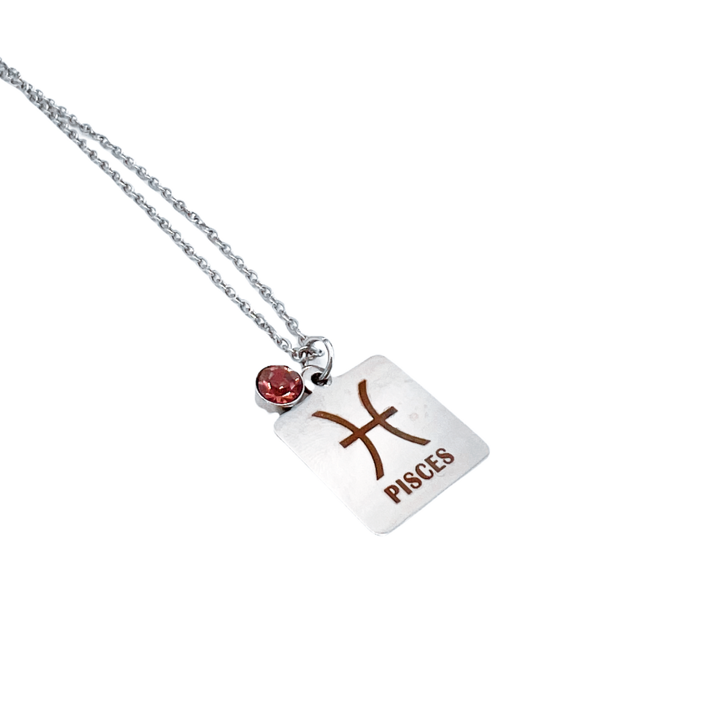 Zodiac Birthstone Necklace - Pisces