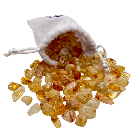 Crystal Bag Polished Citrine