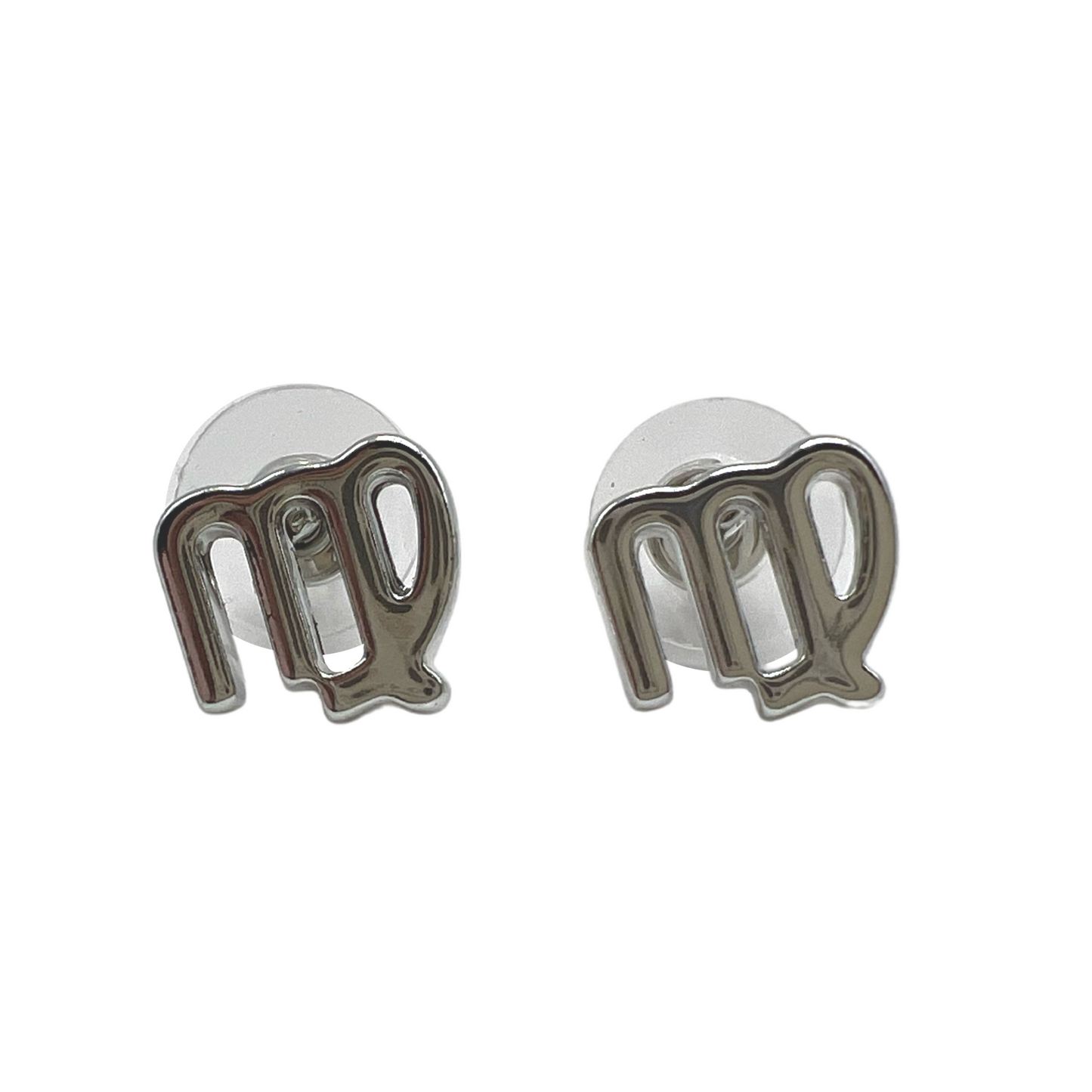 Astrology Silver Earrings - Virgo