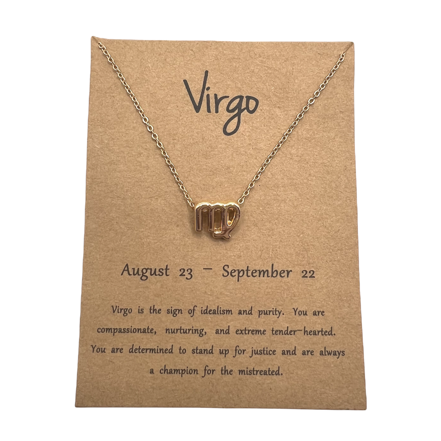 Astrology Gold Necklace - Virgo