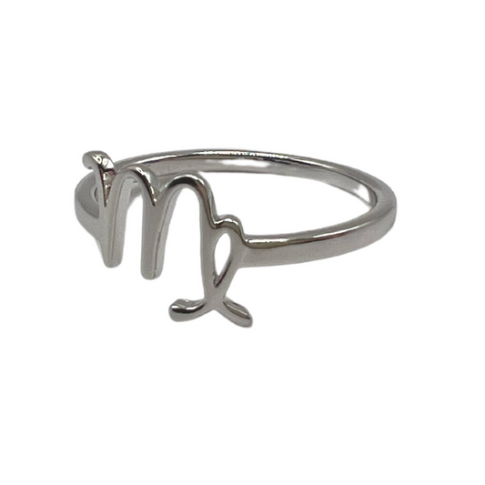 Astrology Silver Ring - Virgo