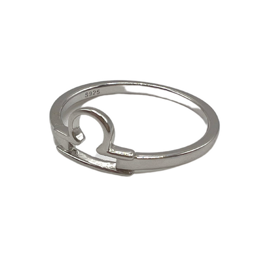 Astrology Silver Ring - Libra