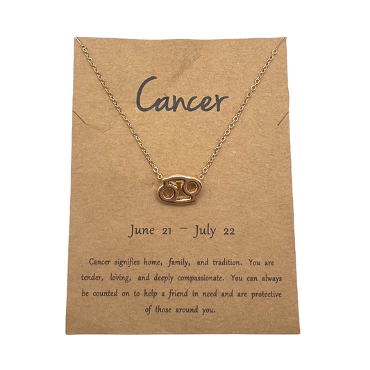 Astrology Gold Necklace - Cancer