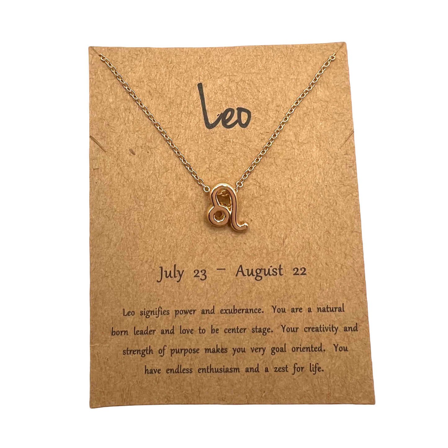 Astrology Gold Necklace - Leo