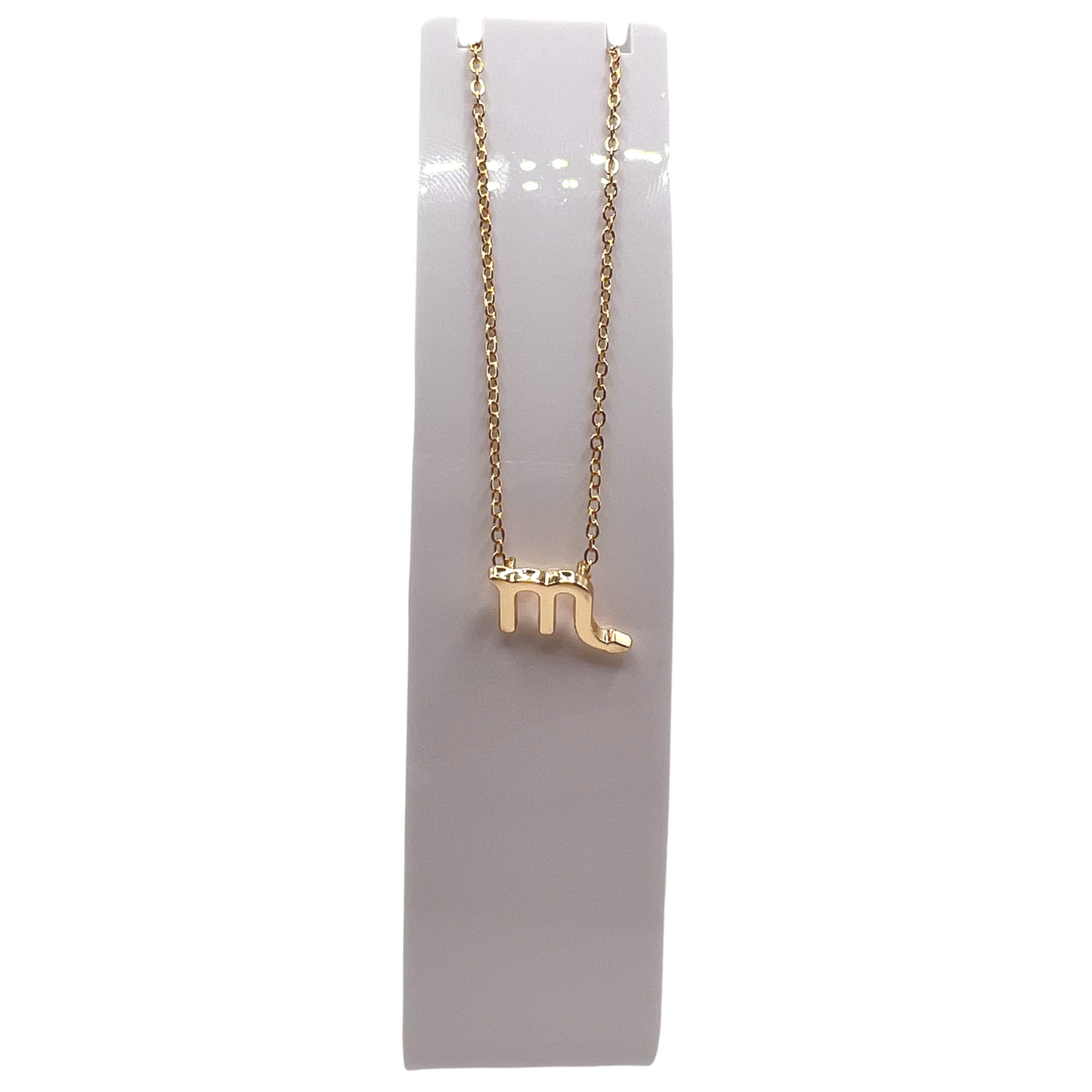 Astrology Gold Necklace - Scorpio