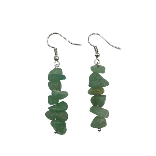 Healing Crystal Earrings - Green Aventurine