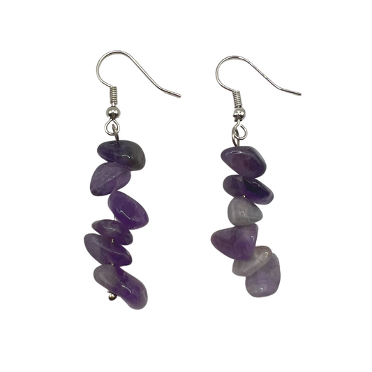 Healing Crystal Earrings - Amethyst