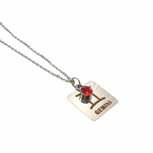 Zodiac Birthstone Necklace - Gemini